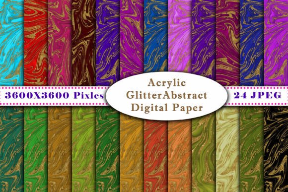 Download Acrylic Glitter Abstract Digital Paper - Premium Resources
