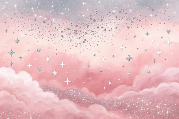 Download Pink and Silver Sparkle Glitter Design - Silver sparkle Collection