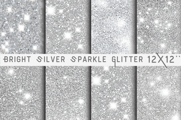 Download Bright Silver Sparkle Glitter Background - Silver sparkle Collection