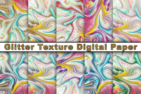 Download Abstract Marble Glitter Digital Papers - Premium Bundle