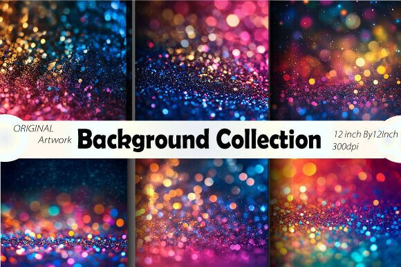 Download Luxury Blue Glitter Digital Paper Bundle - Luxury blue glitter Collection